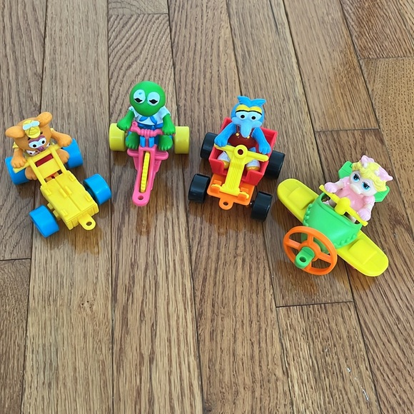 Vintage 1990 McDonald’s Happy Meal Muppet Babies Action Figures with Vehicles - Picture 15 of 15